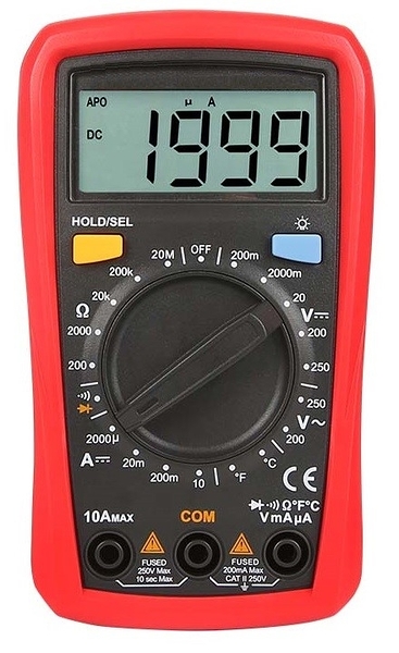 泰菱電子◆掌上型低價三用電表/三用電錶 + 溫度測量DMM-134B TECPEL