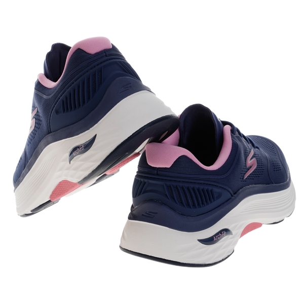 SKECHERS MAX CUSHIONING ARCH FIT 女款 藍粉 慢跑鞋 運動鞋 避震 戶外鞋 128923WNVPK【KAORACER】 product thumbnail 5