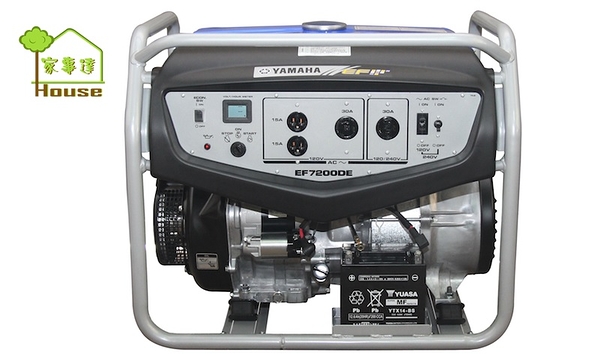 [ 家事達]日本YAMAHA 四行程汽油發電機 110V/220V,電動/手動-7200w