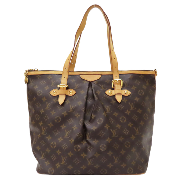 二手名牌BRAND OFF】LOUIS VUITTON LV 路易威登棕色原花PVC塗層帆布