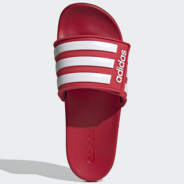 ADIDAS ADILETTE COMFORT 男鞋 女鞋 拖鞋 休閒 柔軟 魔鬼氈 紅 白【運動世界】EG1348