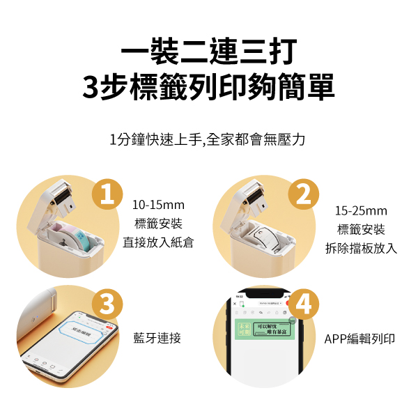 精臣 D101 家用 無墨 智慧標籤列印機 標籤機 印表機 貼紙機 product thumbnail 5