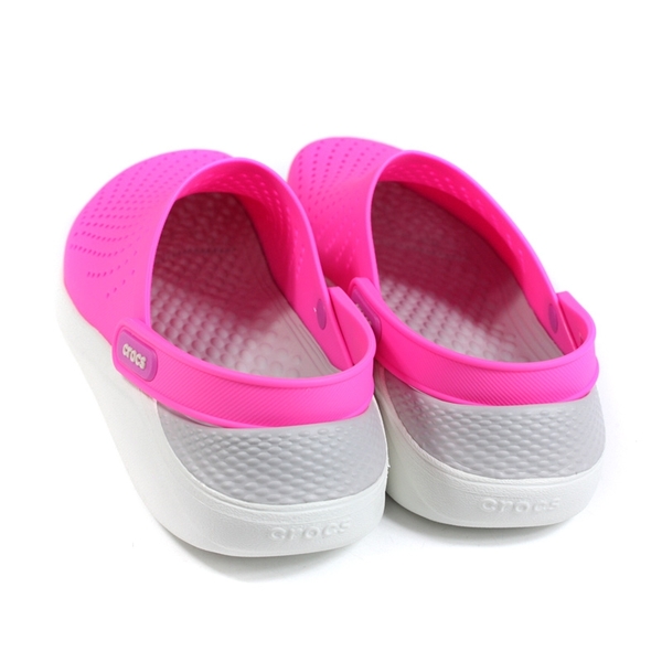 Crocs Lite Ride 休閒鞋 涼鞋 防水 桃紅色 男女鞋 204592-6QV no035 product thumbnail 2
