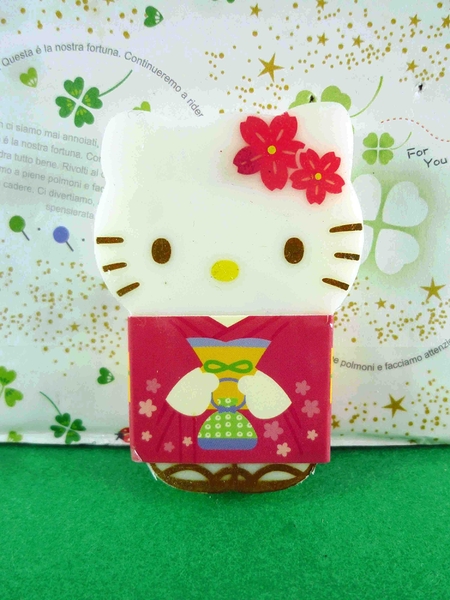 【震撼精品百貨】Hello Kitty 凱蒂貓~造型橡皮擦-紅和風