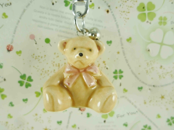 【震撼精品百貨】泰迪熊_Teddy Bear~鑰匙圈-米粉色 product thumbnail 2