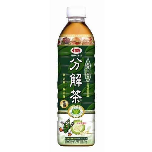 愛之味分解茶沖繩山苦瓜(無糖)590ml(24入)/箱【康鄰超市】