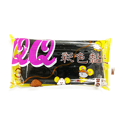 QQ彩色油黏土/油粘土 黑色 約400g