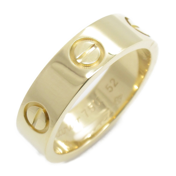 【二手名牌BRAND OFF】Cartier 卡地亞 Love系列 18K金 戒指 #52