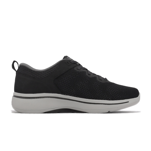 Skechers Go Walk Arch Fit 男款 黑灰色 透氣緩震 健走鞋 216254BKGY【KAORACER】 product thumbnail 2