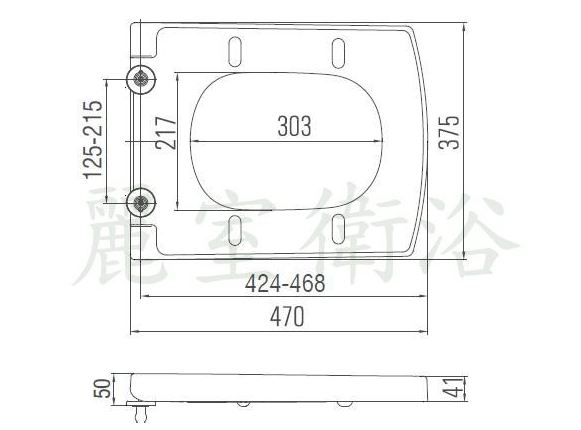 【麗室衛浴】國產替代品 緩降馬桶蓋 K-4417 適合美國KOHLER ESCALE 懸吊馬桶 product thumbnail 7