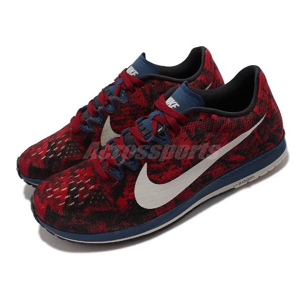 Nike 競速跑鞋 Zoom Streak 6 Gyakusou 紅 藍 高橋盾 男鞋【ACS】 875850-600