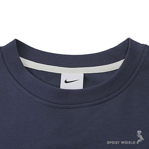 Nike 男裝 長袖上衣 大學T 刺繡 藍【運動世界】DQ5821-437 product thumbnail 5