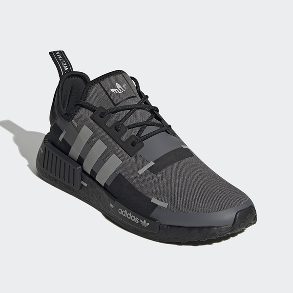 ADIDAS NMD_R1 男鞋 慢跑 休閒 BOOST 緩震 拼接 3M 反光 黑 灰【運動世界】GZ7946 product thumbnail 4