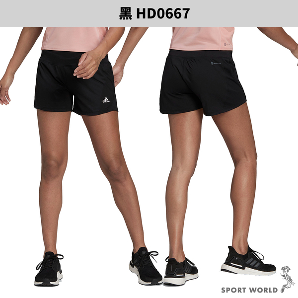 【下殺】Adidas 短褲 女裝 高腰 排汗 黑【運動世界】HD0667 product thumbnail 3