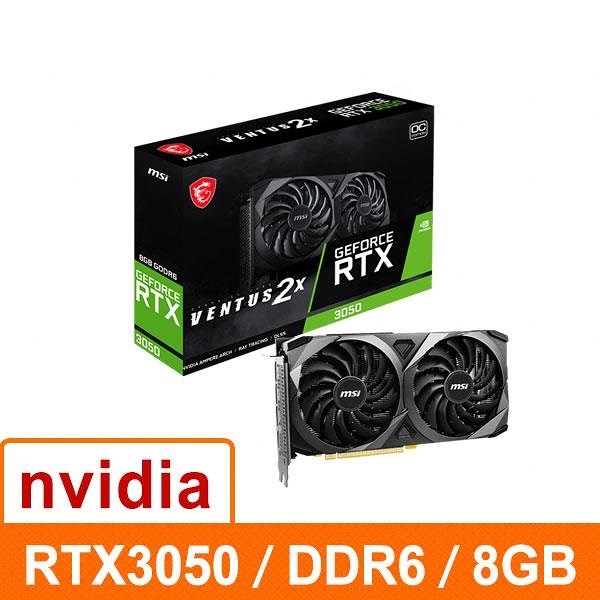 MSI GeForce RTX 3060 Ti VENTUS 2X 8G OCV1 LHR 顯示卡| RTX