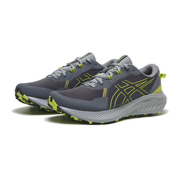 ASICS 慢跑鞋 GEL-EXCITE TRAIL 2 灰 螢光 越野鞋 男 1011B594020