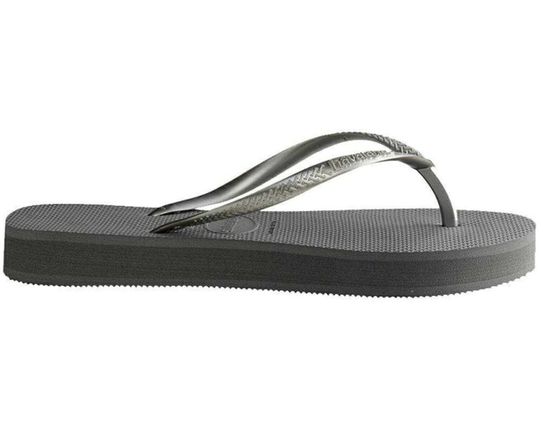 havaianas 哈瓦士 巴西人字拖 女款 Slim flatform 2公分 灰 厚底 拖鞋 夾腳拖 海灘鞋【南風百貨】 product thumbnail 4