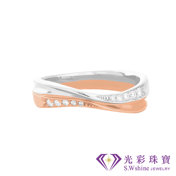 【光彩珠寶】婚戒 18K金結婚戒指 男戒 柔情 product thumbnail 2