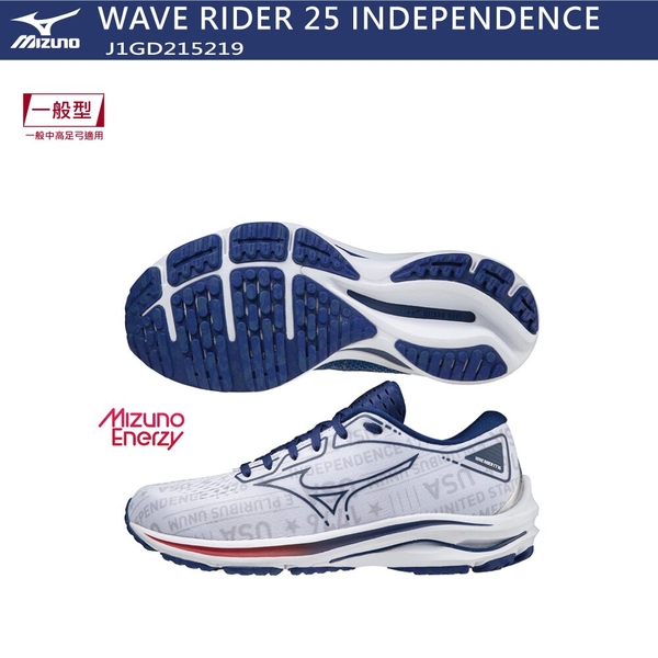 MIZUNO WAVE RIDER 25 女鞋 慢跑 ENERZY中底 柔軟 避震 灰【運動世界】J1GD215219 product thumbnail 3