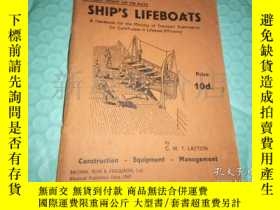 二手書博民逛書店英文原版書-------《SHIP S罕見LIFEBOATS》！