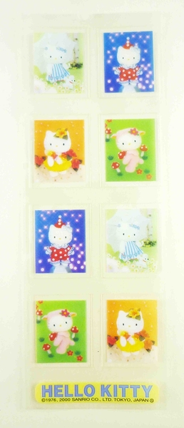 【震撼精品百貨】Hello Kitty 凱蒂貓~KITTY季刊貼紙-彩色(小丑)