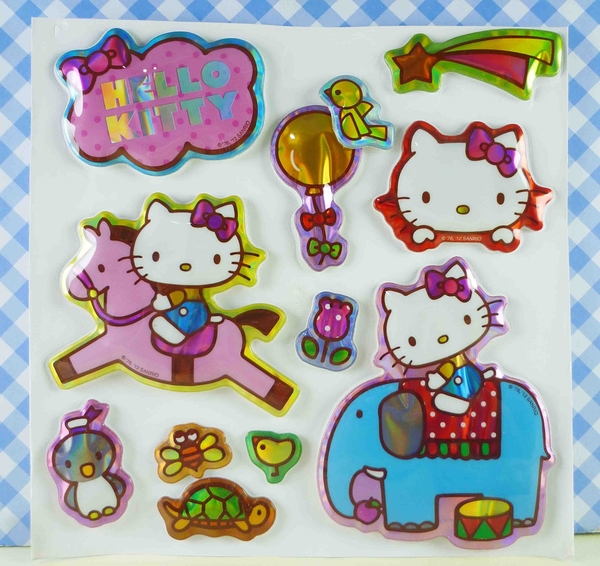 【震撼精品百貨】Hello Kitty 凱蒂貓~KITTY立體貼紙-3D馬
