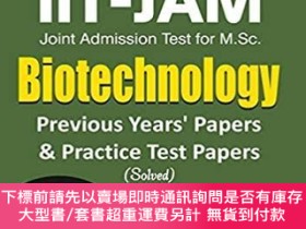 二手書博民逛書店英文原版Iit-Jam:罕見M.Sc. (Biotechnology) Previous Years & Prac
