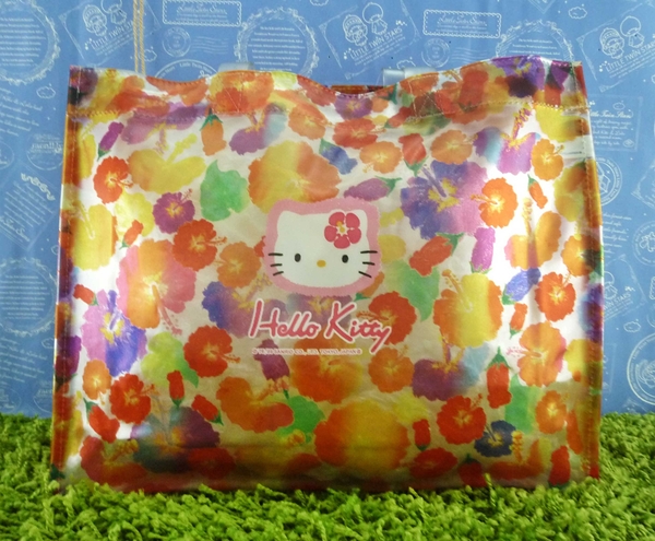 【震撼精品百貨】Hello Kitty 凱蒂貓~透明防水袋~彩色花花【共1款】