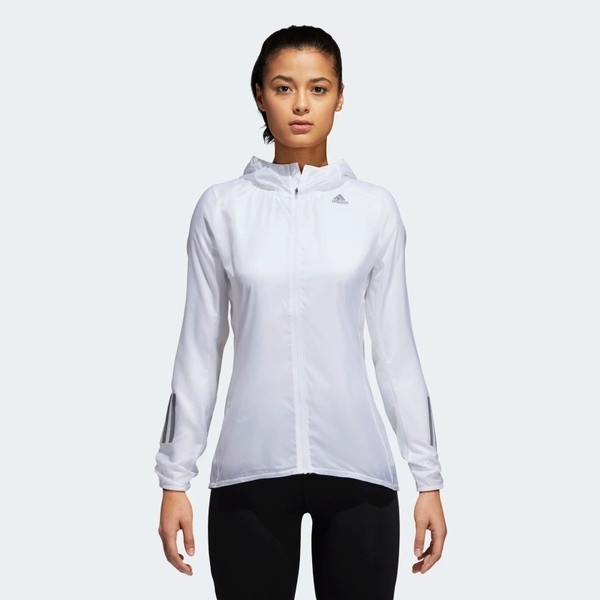 ADIDAS Response Jacket 女裝 外套 連帽 休閒 慢跑 防水 反光細節 白【運動世界】DN8765 product thumbnail 2