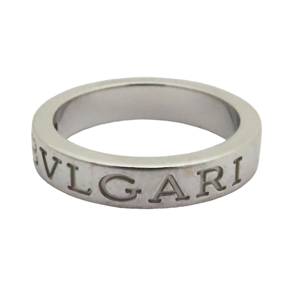 【二手名牌BRAND OFF】BVLGARI 寶格麗 BVLGARI BVLGARI系列 18白K金 戒指 product thumbnail 6