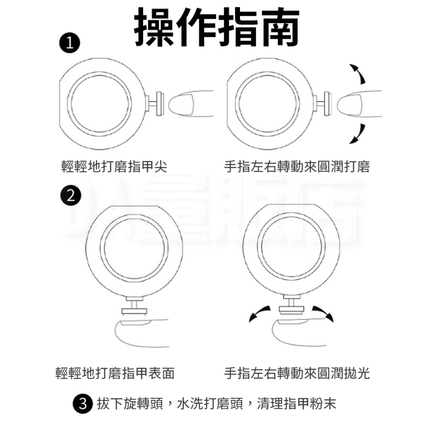 嬰兒電動磨甲器 6磨頭 修指甲機 電動美甲機 嬰兒 新生兒指甲剪 product thumbnail 7