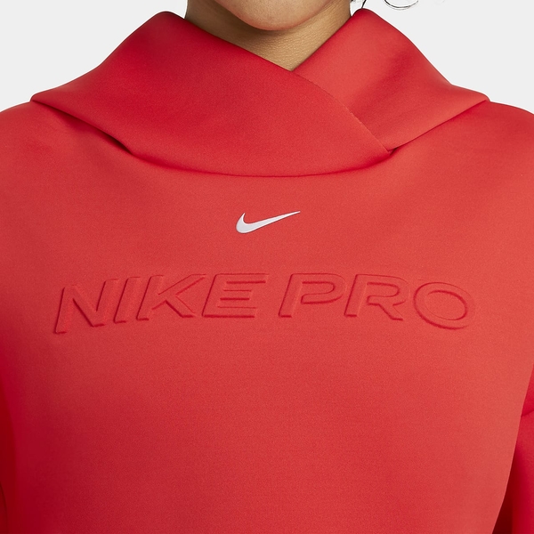 Nike Pro 女裝 長袖 帽T 寬版 休閒 訓練 導濕 速乾 靈活 紅【運動世界】DA0531-673 product thumbnail 5