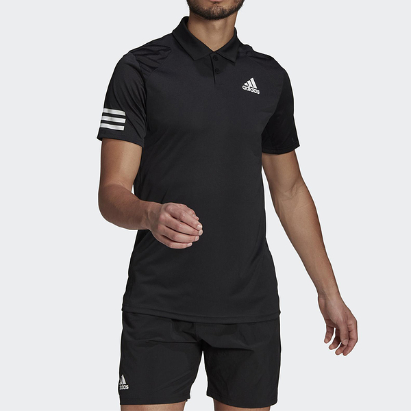 ADIDAS CLUB 3STR POLO 黑 男 吸濕 排汗 透氣 運動 短袖 POLO上衣 GL5421