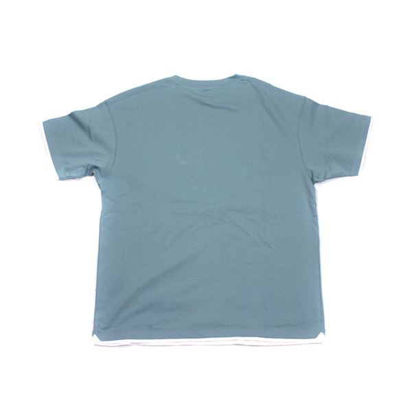 KANGOL 短袖T恤 藍灰色 假兩件設計 袋鼠LOGO 62551007-89 noJ10 product thumbnail 2
