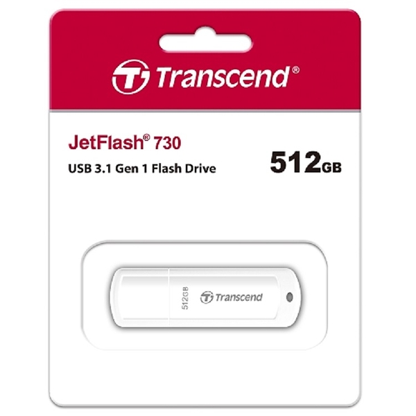 創見 Transcend JF730 512G 白色 USB3.1 隨身碟