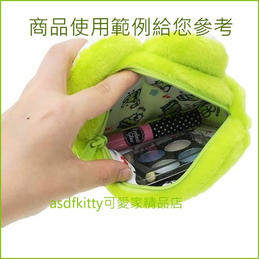 asdfkitty*大眼蛙大臉造型收納包/化妝包/零錢包-日本正版商品 product thumbnail 5