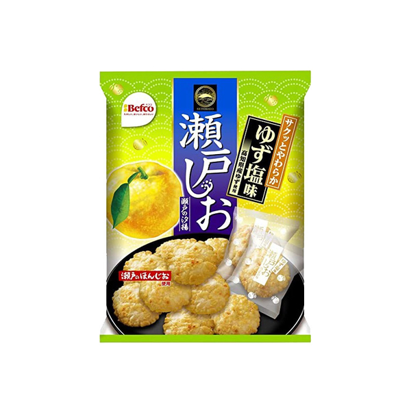 【豆嫂】日本零食 栗山 瀨戶本鹽米菓(48g)(柚子鹽) product thumbnail 2