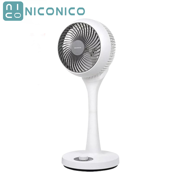 【現貨馬上出+贈風扇防塵套】NICONICO NI-GS902 小白 360度 循環 陀螺立扇 電風扇 涼風扇