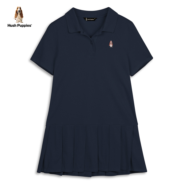 【週末限定】Hush Puppies 女裝POLO領百摺短袖上衣 product thumbnail 3