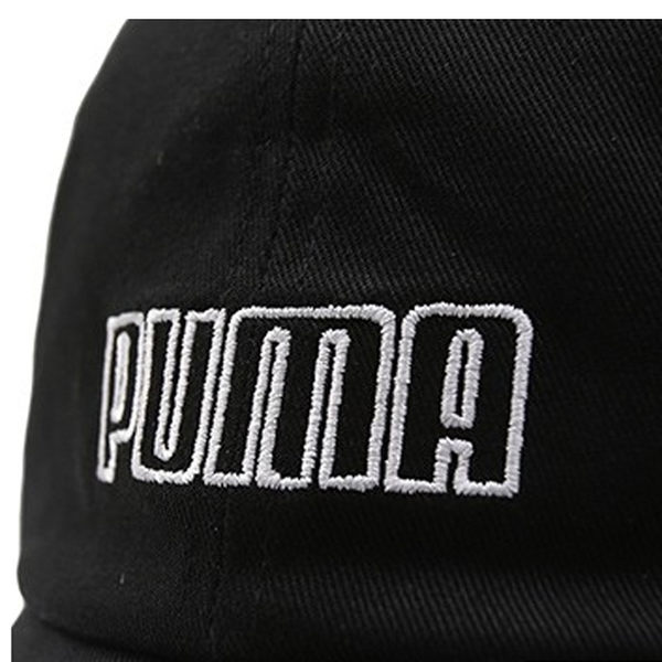 Puma Logo 運動帽 老帽 黑色 遮陽帽 六分割帽 6-Panel Cap 經典棒球帽 運動帽 電繡 02209501