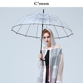 加厚透明雨傘女日系小清新個性學生創意男晴雨傘長柄雙人自動 果果輕時尚