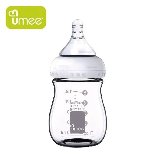 荷蘭 UMEE 寬口防脹氣玻璃奶瓶 150ml【六甲媽咪】