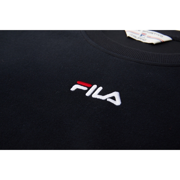 FILA NEWTRO MANIA 男女款黑色長袖圓領T恤-NO.1TEV-1400-BK product thumbnail 3