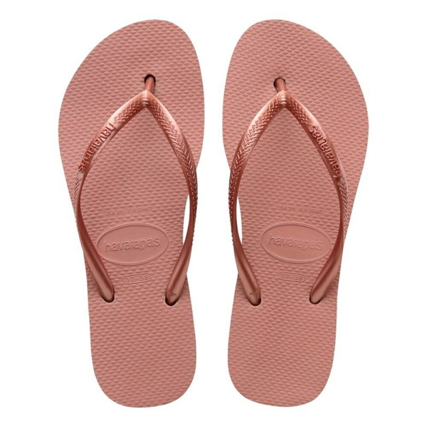 havaianas 哈瓦士 巴西人字拖 女款 Slim flatform 2公分 番紅花粉 厚底 拖鞋 夾腳拖【南風百貨】