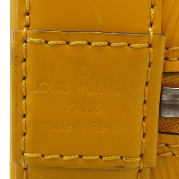 【二手名牌BRAND OFF】LOUIS VUITTON LV 路易威登 黃色 水波紋 牛皮 Alma 手提包 M52149 product thumbnail 7