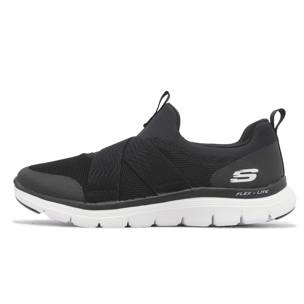 Skechers Flex Appeal 4 休閒鞋 女 黑 綁帶 基本款 繃帶鞋 149578WBKW