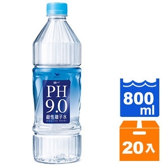 統一PH9.0鹼性離子水800ml(20入)/箱