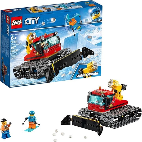 LEGO 樂高 City Great Vehicles Snow Groomer 60222 Building Kit（197件）