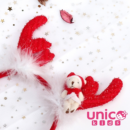 UNICO 歐美聖誕節慶造型髮箍/髮飾-可愛小熊鹿角 product thumbnail 5