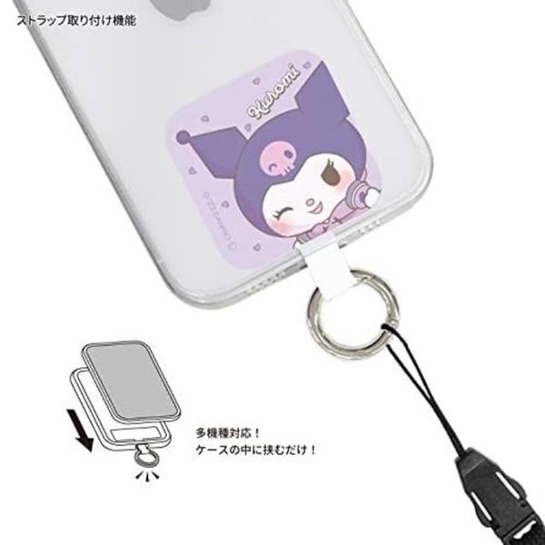 小禮堂 酷洛米 方形手機扣環 (紫眨眼款) 4550213-537795 product thumbnail 2